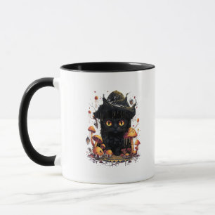 Taza Estética Goblincore y Cottagecore Bajo Hongo