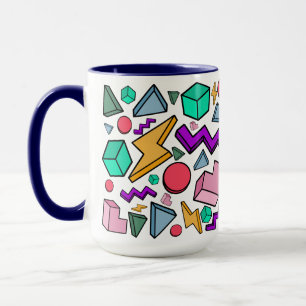 Taza Estética Retro Vintage de los 80