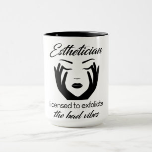 Taza Esteticista Con Licencia Para Exfoliar