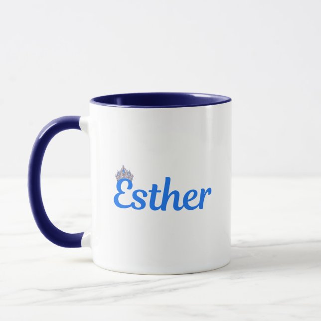 Taza Esther Jewish Name Mug (Izquierda)