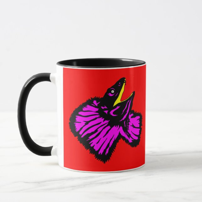 Taza Estilizado Neon Pink Frill Lizard (Izquierda)