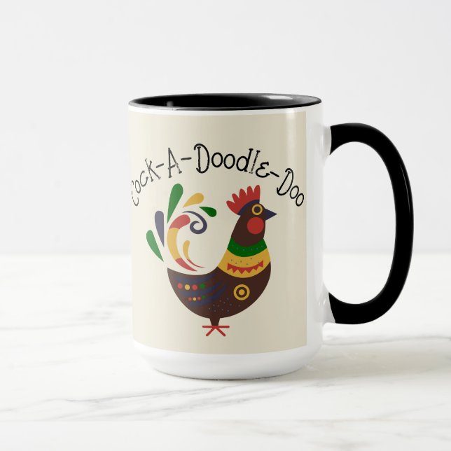 Taza Estilo de arte popular "Gallo" (Derecha)
