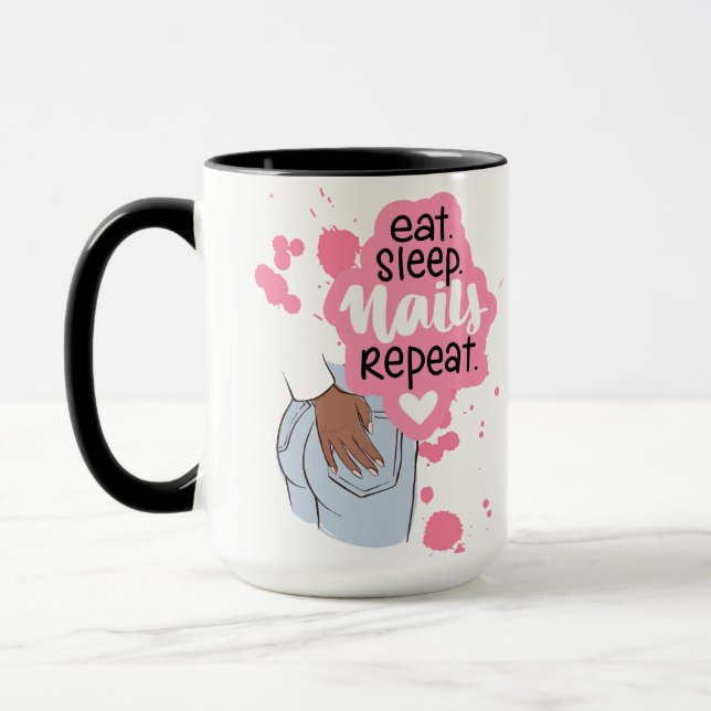 TAZA ESTILO DE CITA DE NAILS SALON (Izquierda)