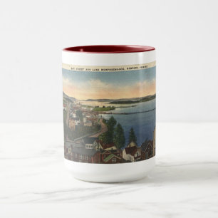 Taza Estilo de época del Newport VT Lake Memphremagog d