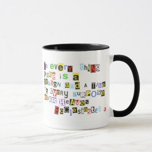 Taza Estilo de la nota de rescate de Ecclesiates 3