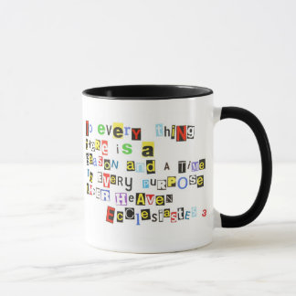 Taza Estilo de la nota de rescate de Ecclesiates 3