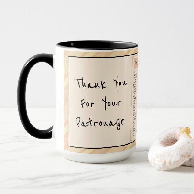 Taza Estilo de restaurante divertido (Con donut)