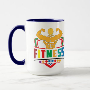 Taza Estilo de vida fitness – Entrena duro mantén fuert