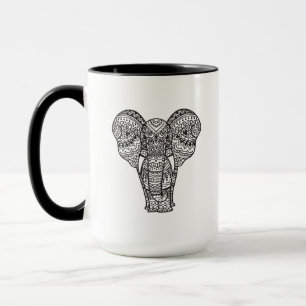 Taza Estilo decorativo del elefante