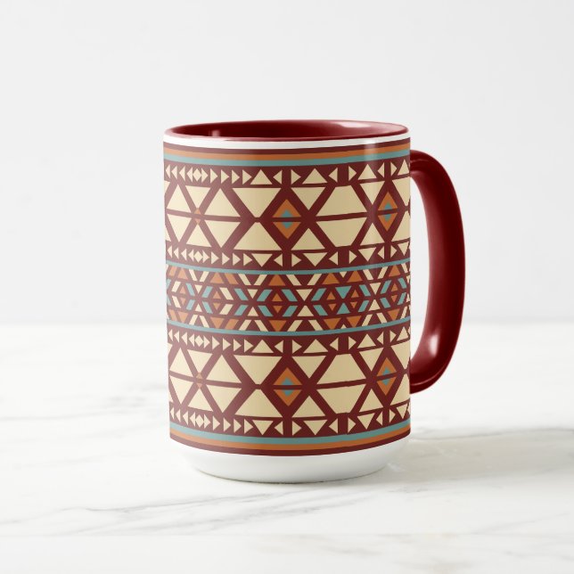 Taza Estilo geométrico moderno del suroeste (Anverso derecho)