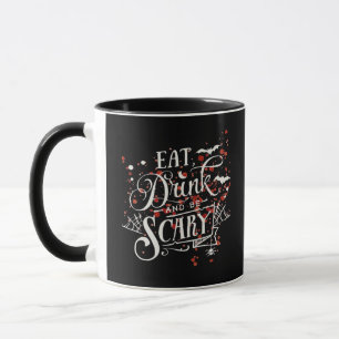 Taza Estilo gráfico estético espeluznante de Halloween
