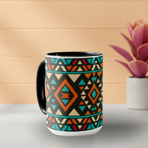 Taza Estilo moderno geométrico del suroeste 