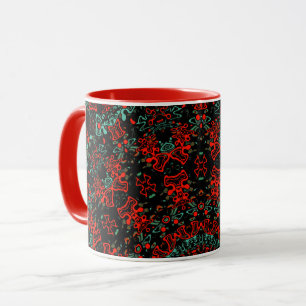 Taza estilo ornamental geométrico mosaico marroquí kali