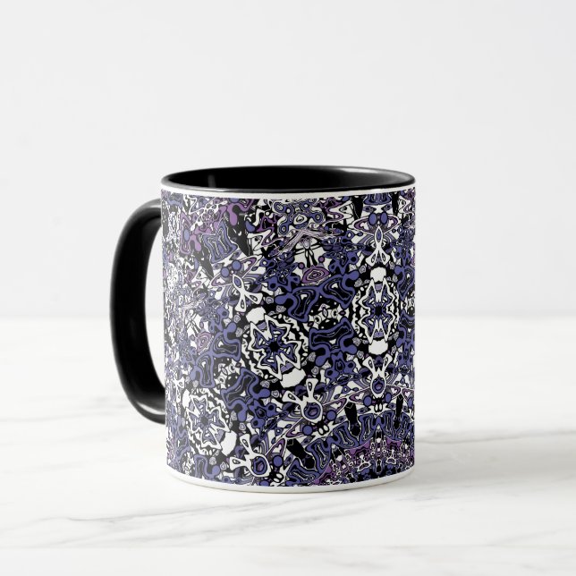 Taza Estilo ornamental kaliedoscopo geométrico marroquí (Anverso izquierdo)