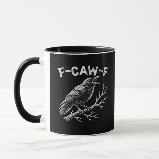 Taza Estilo Retro Clásico F-Caw-F (Izquierda)