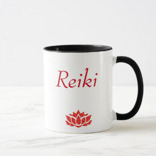 Taza Estilo rojo de los principios de Reiki