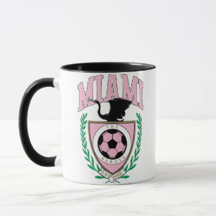 Taza Estilo universitario de fútbol de Miami