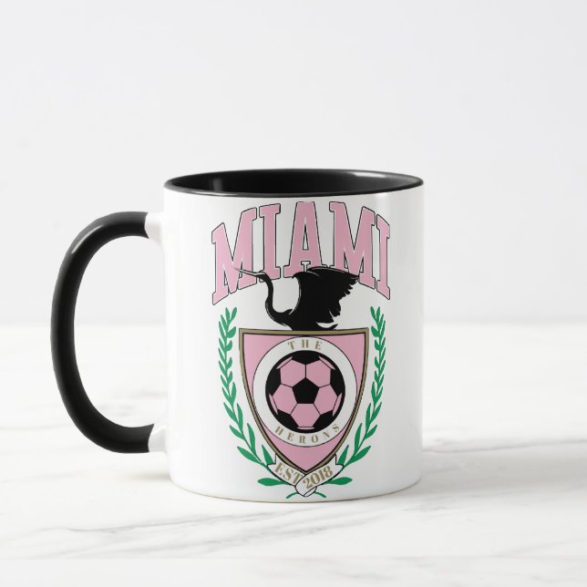 Taza Estilo universitario de fútbol de Miami (Izquierda)