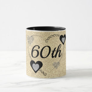 Taza Estiloso tazón especial de cumpleaños 60