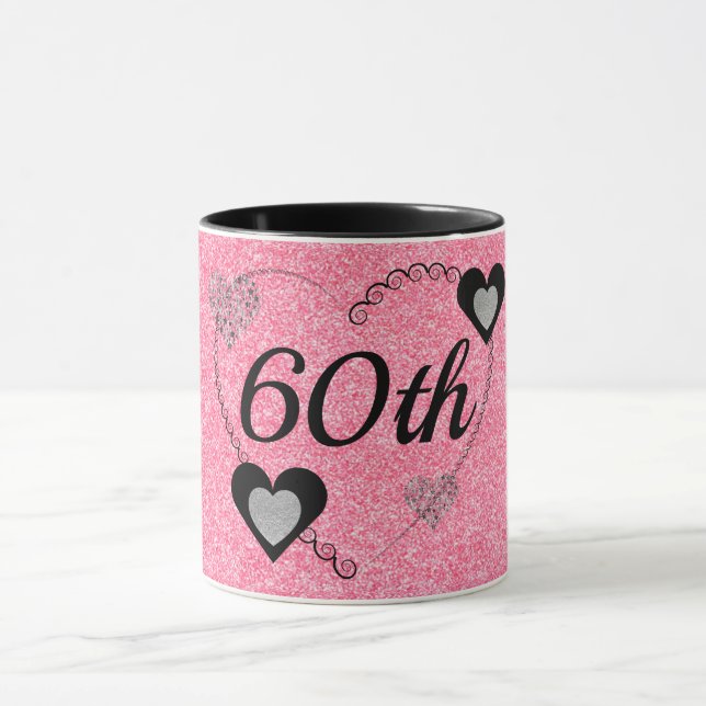 Taza Estiloso tazón especial de cumpleaños 60 (Centro)