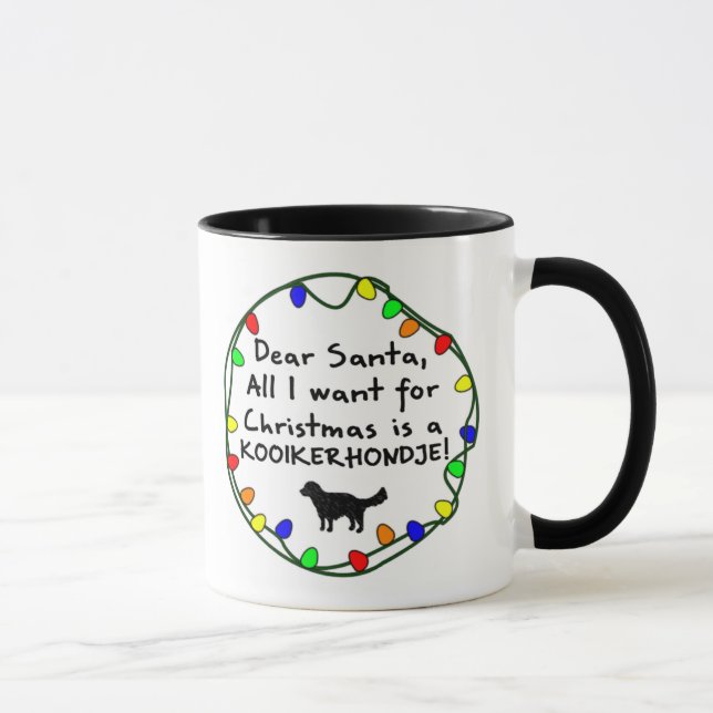 Taza Estimado Santa Kooikerhondje (Derecha)