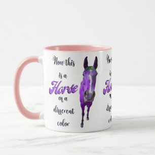 Taza Esto Es Un Caballo De Un Color Púrpura Diferente