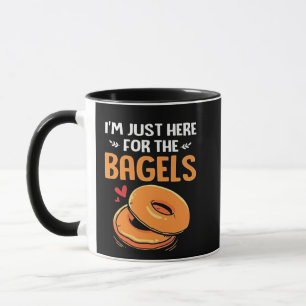Taza Estoy aquí por la comida judía Bagels