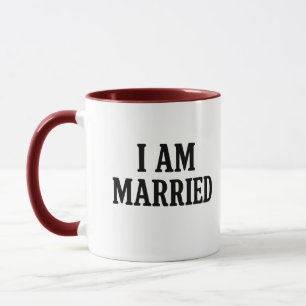 Taza Estoy casado y gracioso café Mug - regalo para las