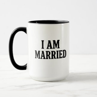 Taza Estoy casado y gracioso café Mug - regalo para las