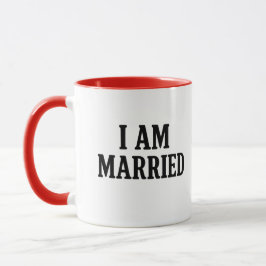Taza Estoy casado y gracioso café Mug - regalo para las