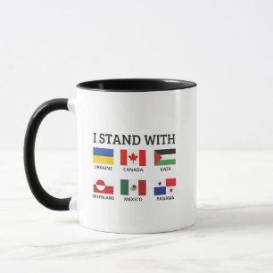 Taza Estoy con Canadá México Gaza Ucrania