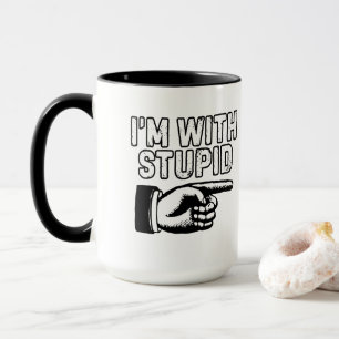 Taza Estoy con el dedo índice de tonto