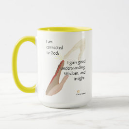 Taza Estoy conectado a Dios; gano el bien...