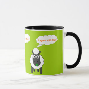 Taza Estoy de acuerdo con la elección general polític