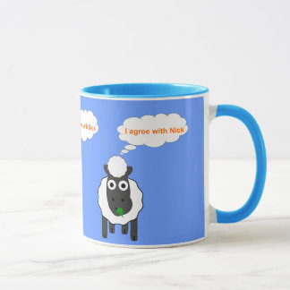 Taza Estoy de acuerdo con la elección general política