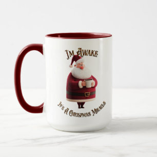 Taza Estoy despierto, es un milagro de Navidad