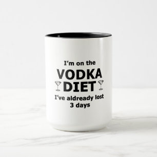 Taza Estoy en la dieta de Vodka