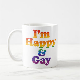 Taza «Estoy Feliz y Gay» – Taza de Café Orgullo Au