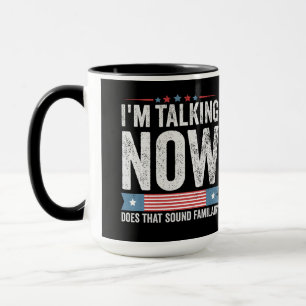 Taza Estoy hablando ahora del debate de Trump Kamala
