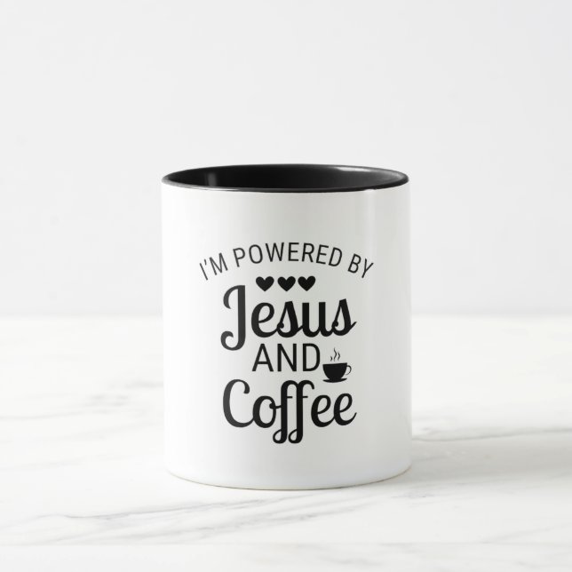 Taza Estoy impulsado por Jesús y Café Combo Mug (Centro)