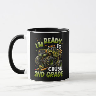 Taza Estoy listo para aplastar el camión monstruo de 2d