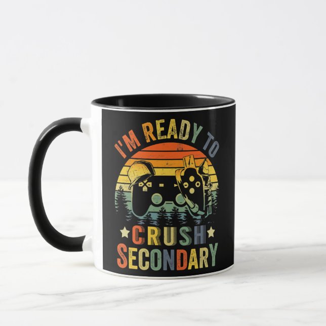 Taza Estoy listo para aplastar el videojuego secundario (Izquierda)
