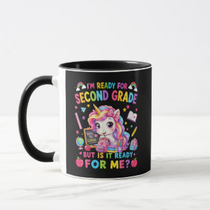 Taza Estoy listo para el unicornio de segundo grado pri