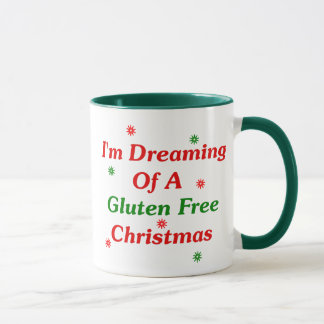Taza Estoy soñando con navidad de un gluten libremente