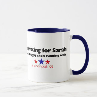 Taza Estoy votando por Sarah