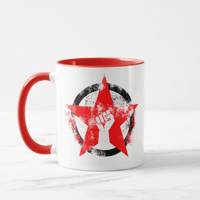 Taza Estrella antifascista (Izquierda)