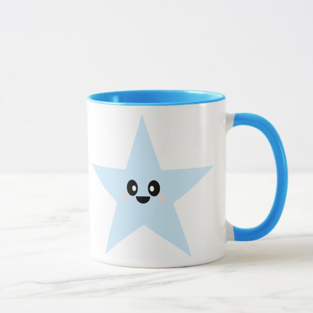 Taza estrella azul KAWAII (Derecha)