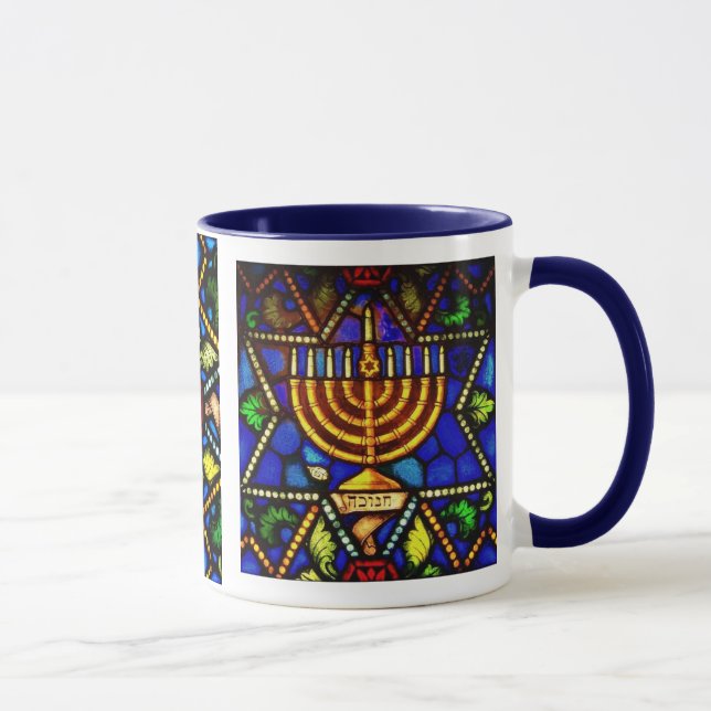 TAZA ESTRELLA DE DAVID Y DE MENORAH (Derecha)