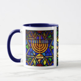 TAZA ESTRELLA DE DAVID Y DE MENORAH