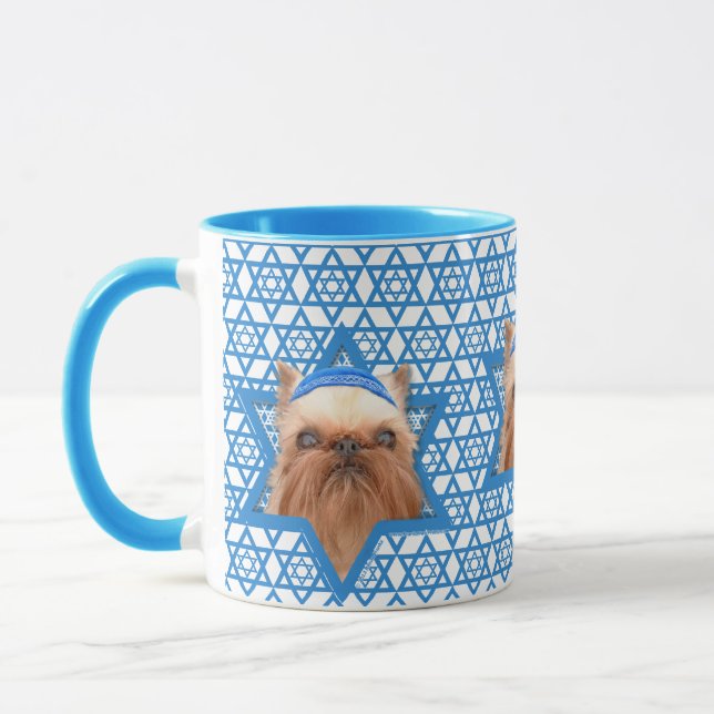 Taza Estrella de Jánuca de David - Bruselas Griffon (Izquierda)
